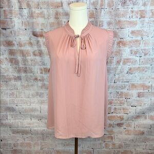 DR2 Blush Pink Sleeveless Blouse